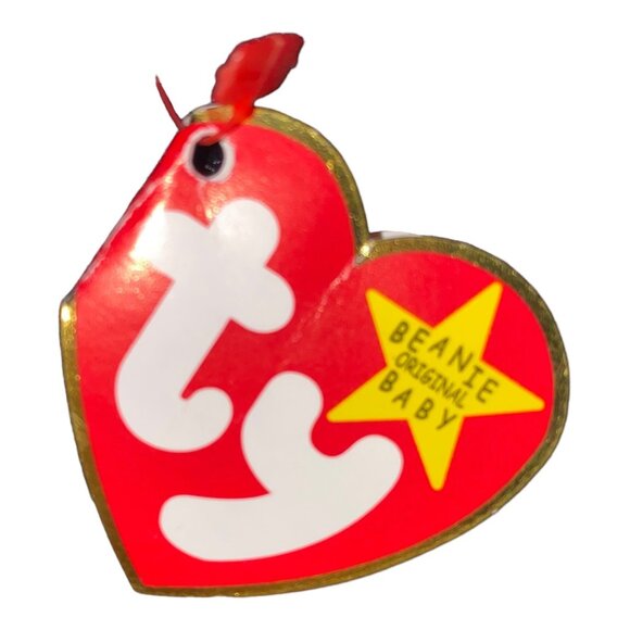 Ty Beanie Baby Puffin Puffer Plush Toy - Black/White/Red - 1997 Collectible W/ T - Picture 5 of 9